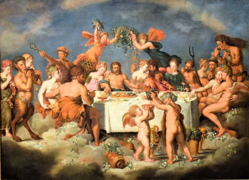 Le banquet des Dieux, Maître maniériste flamand fin XVIe